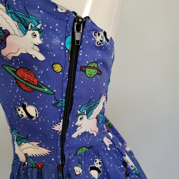 Hell Bunny Pegasus Space Dress, VGUC, Size XS - Picture 5 of 9
